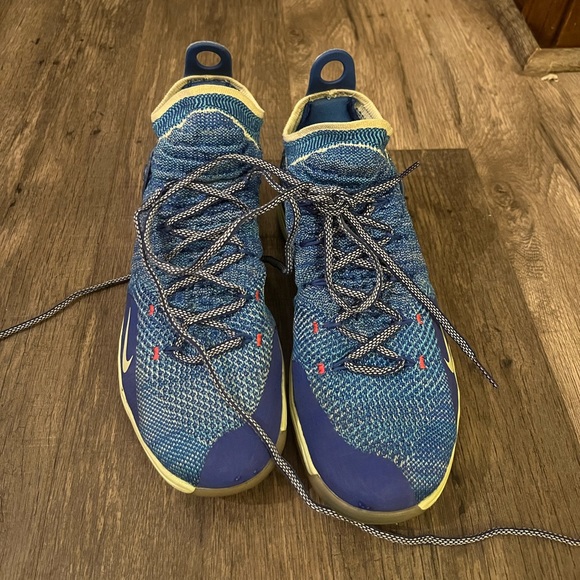 Nike Zoom KD 11 Paranoid 2018 sneaker blue green basketball size 7 - Picture 3 of 5